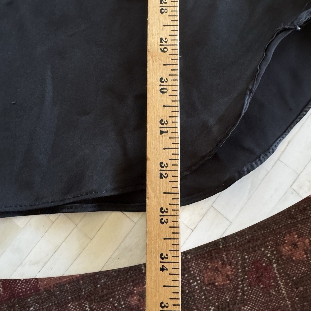 Vintage Black Slip Chemise Dress Satin 90s Y2K Grunge Goth Lingerie Nightie Sexy - Picture 10 of 10